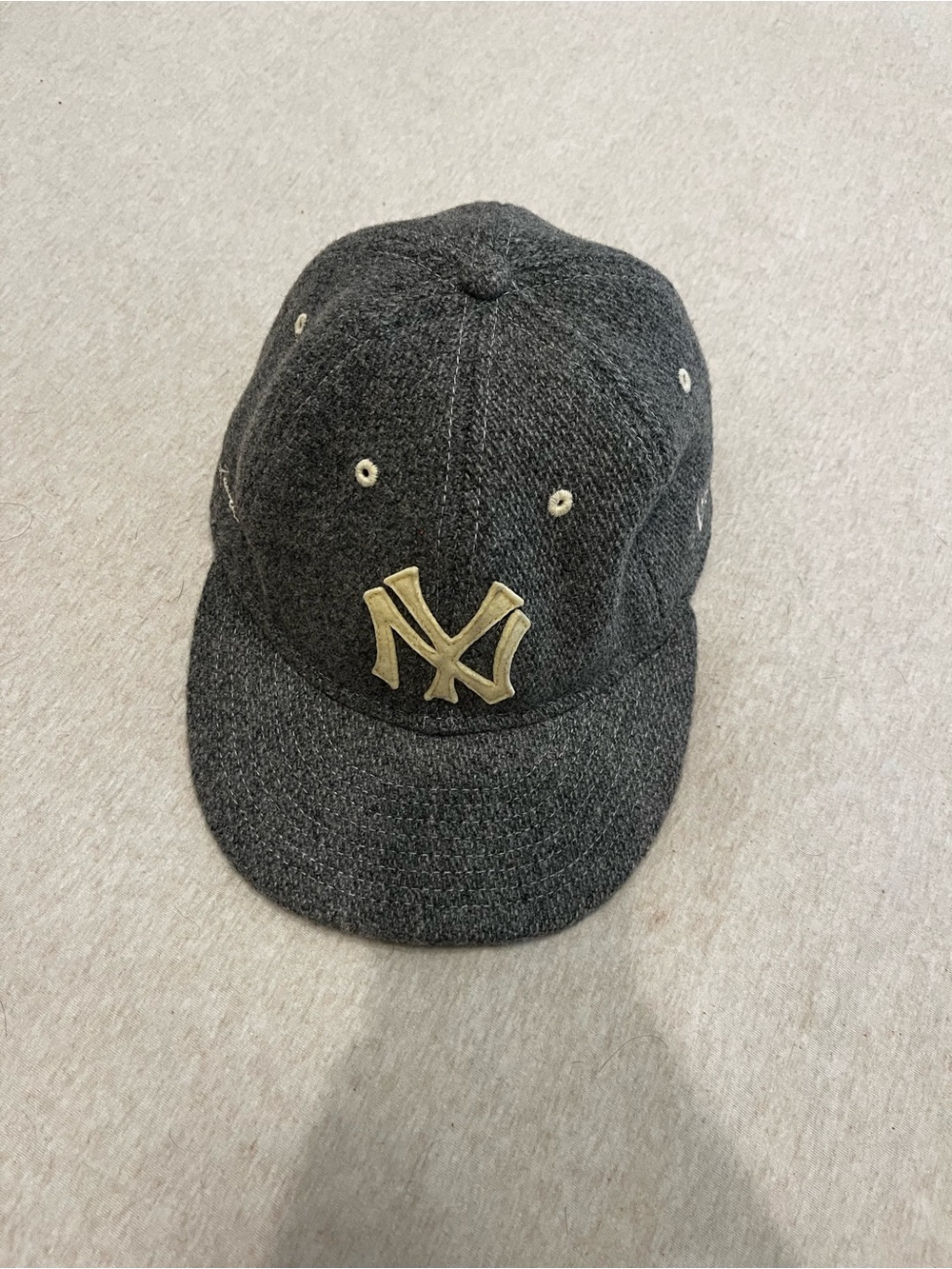 Ralph Lauren Charcoal Gray Baseball Cap with Gold Logo
